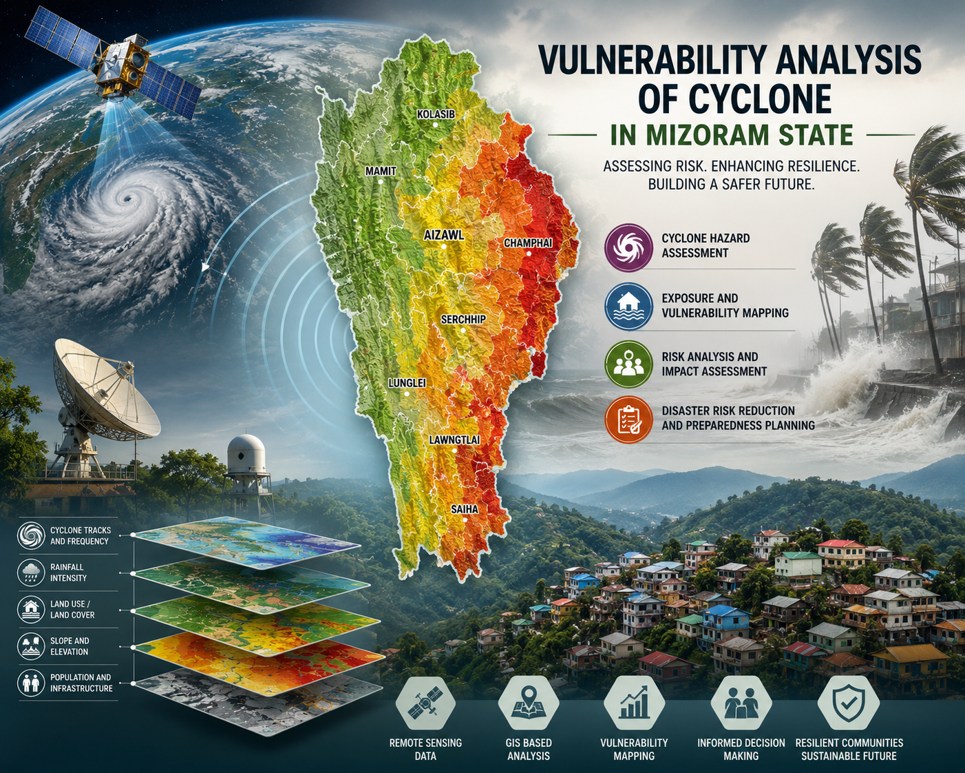 Vulnerability analysis of cyclone in Mizoram